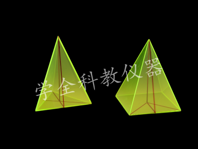 三边形三角形和六边形三角形几何教具模型