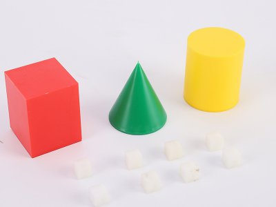 厂家直供几何体长方体正方体学具盒小学生数学教具立体模型套装